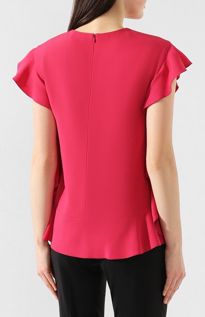 Топ с оборками REDVALENTINO фуксия цвета по цене 45000 руб., арт. RR0AEA45/0F1, фото 4 Топ с оборками REDVALENTINO, арт. RR0AEA45/0F1, фото 4