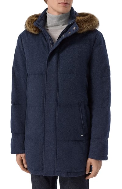 Кашемировый пуховик с отделкой из енота STEFANO RICCI, арт. MDJ6300293/4816, фото 3