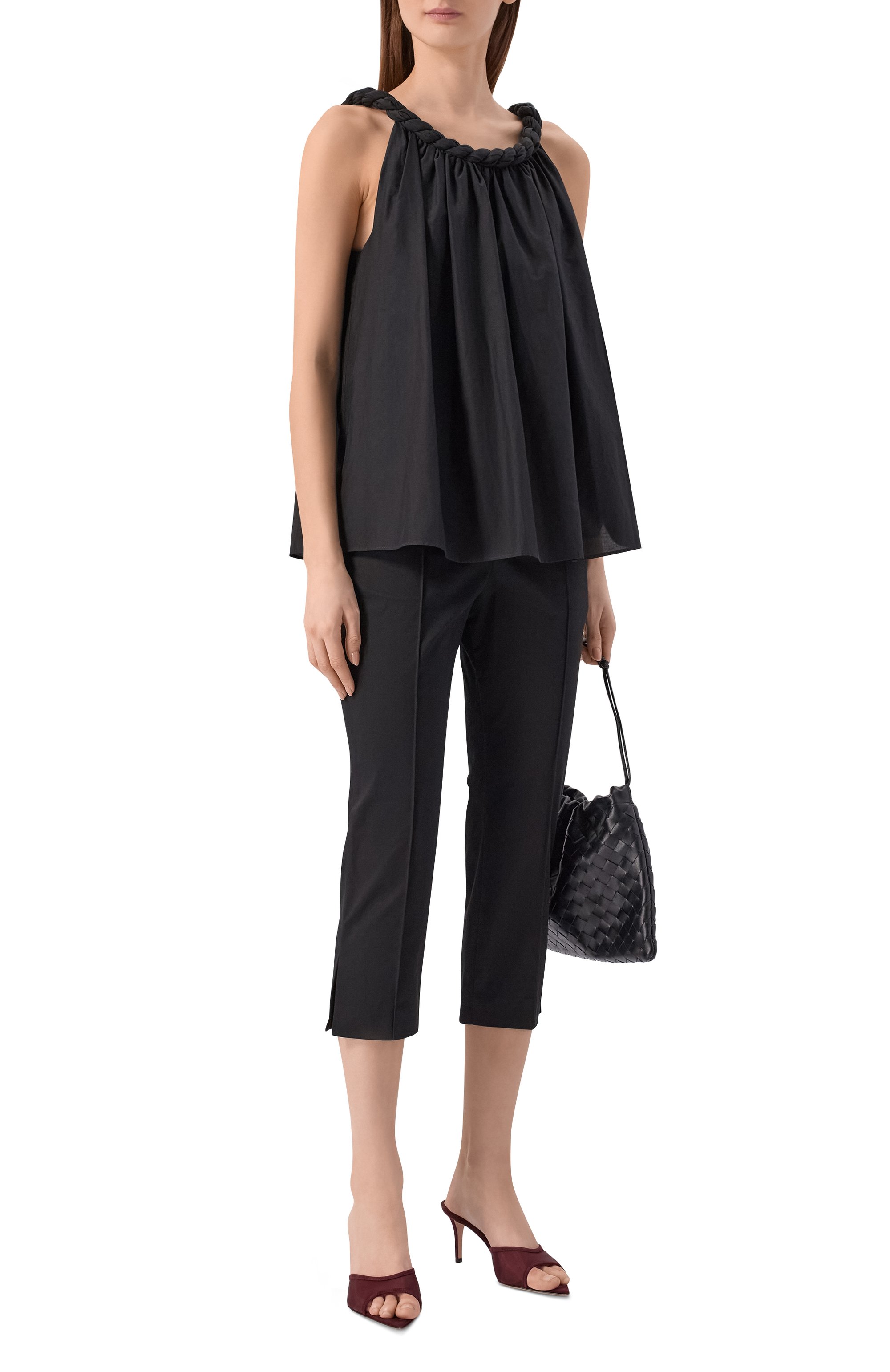 Текстильные мюли dorotea 70 GIANVITO ROSSI, арт. G10096.70RIC.C0ZRYRY, фото 3