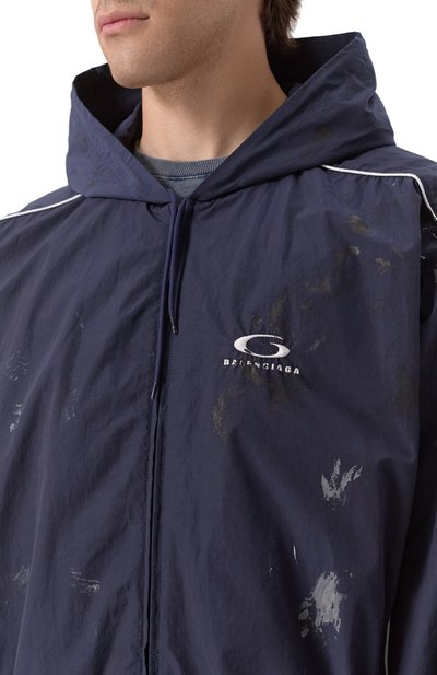 Куртка BALENCIAGA темно-синего цвета по цене 299000 руб., арт. 814394/TPQ38, фото 5 Куртка BALENCIAGA, арт. 814394/TPQ38, фото 5
