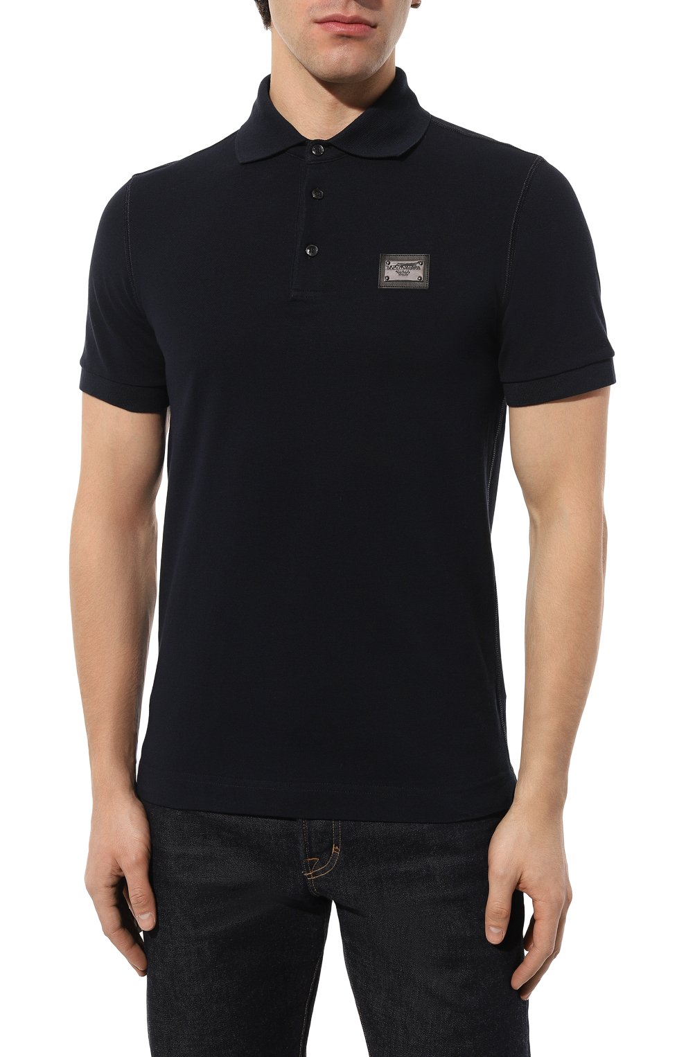 Хлопковое поло DOLCE & GABBANA, арт. G8PL4T/G7F2H, фото 3