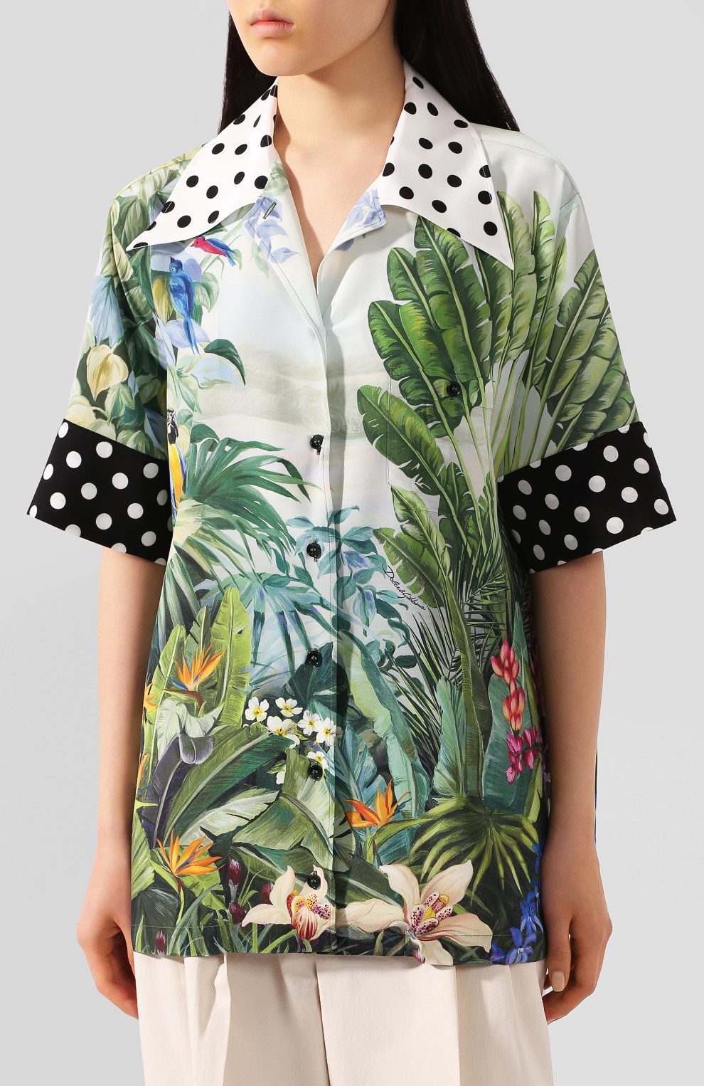 Шелковая рубашка DOLCE & GABBANA, арт. F5N17T/GDV32, фото 3