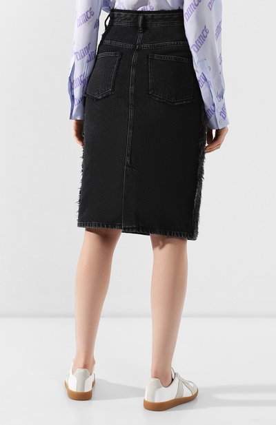 Джинсовая юбка ACNE STUDIOS черного цвета по цене 23100 руб., арт. AF0044, фото 4 Джинсовая юбка ACNE STUDIOS, арт. AF0044, фото 4