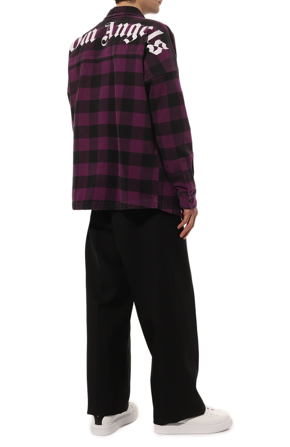 Хлопковая рубашка PALM ANGELS, арт. PMGA024F22FAB001, фото 2