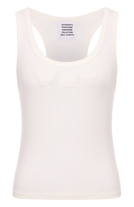 Женская хлопковая майка VETEMENTS, арт. WH76TT200W
