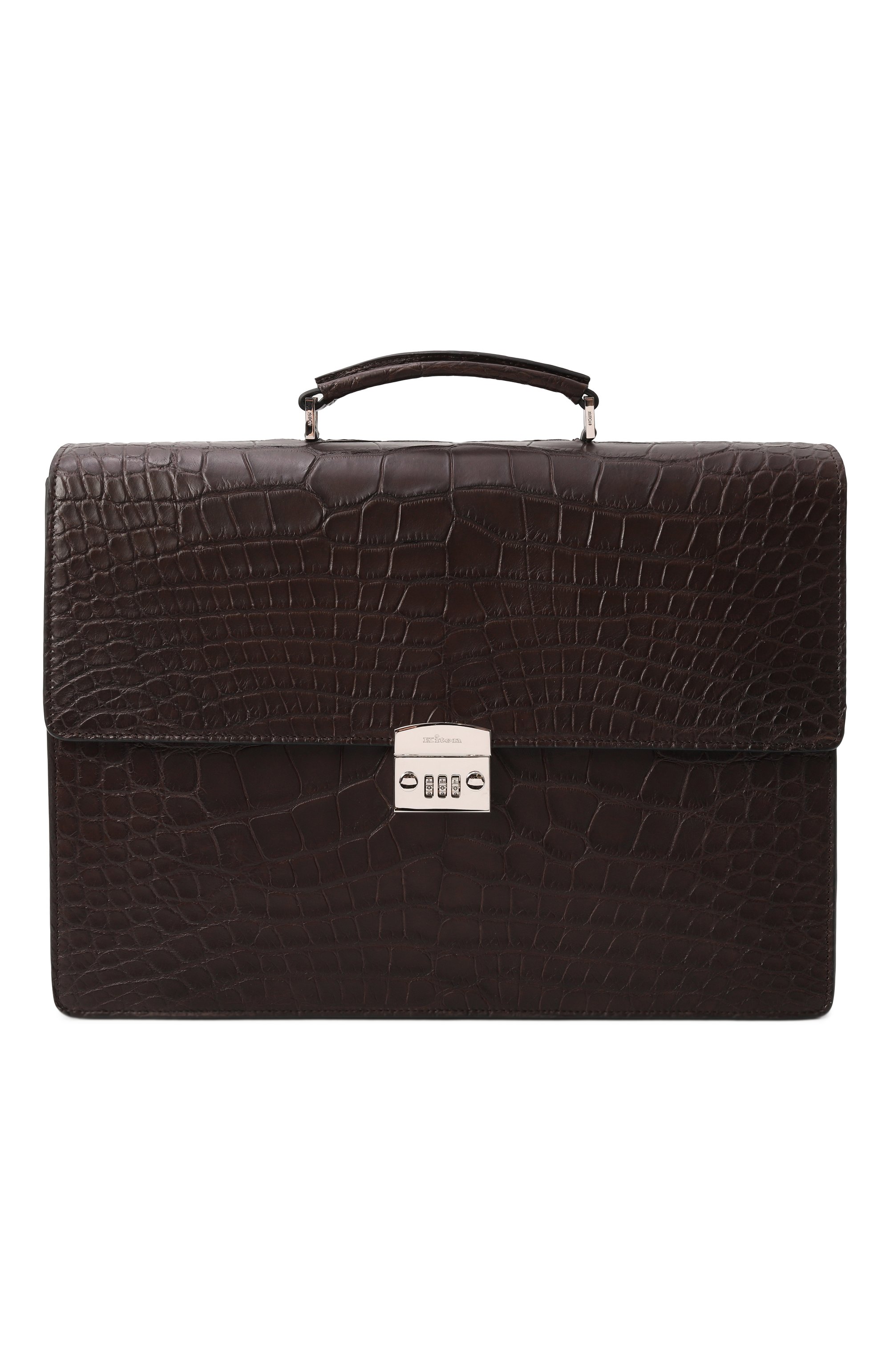 Портфель из кожи аллигатора KITON, арт. UBA0072N0073001000, фото 1