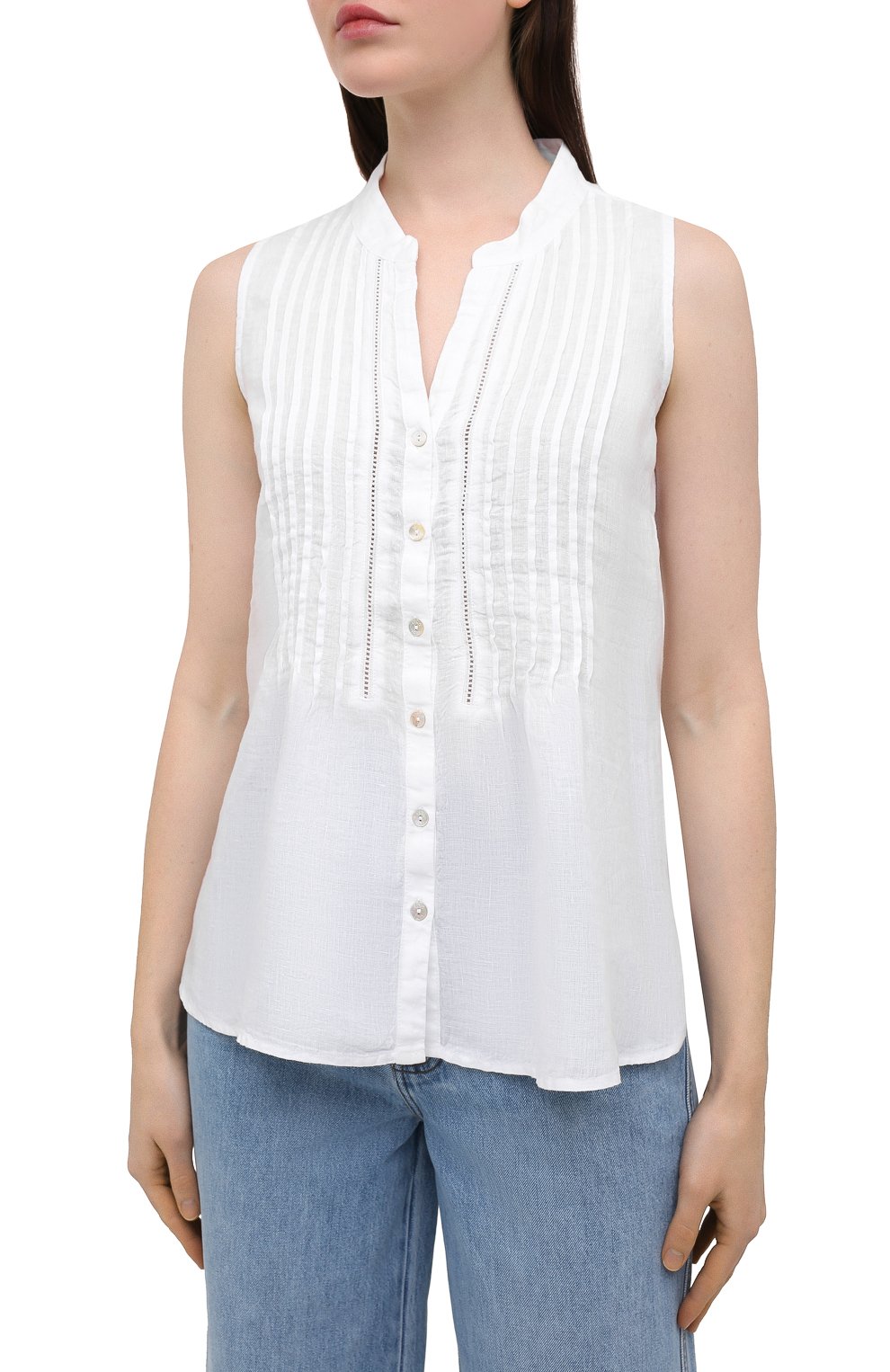 Льняная блузка 120% LINO, арт. T0W19G1/B317/000, фото 3