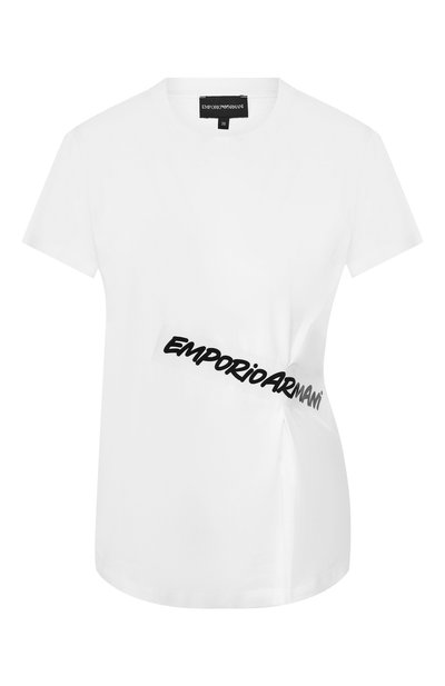 Женская хлопковая футболка EMPORIO ARMANI, арт. 3H2T7L/2J53Z