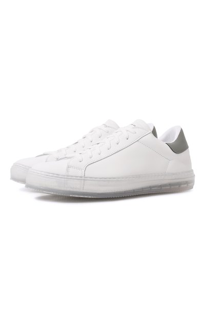 Мужские кожаные кеды KITON, арт. USSA088N00879