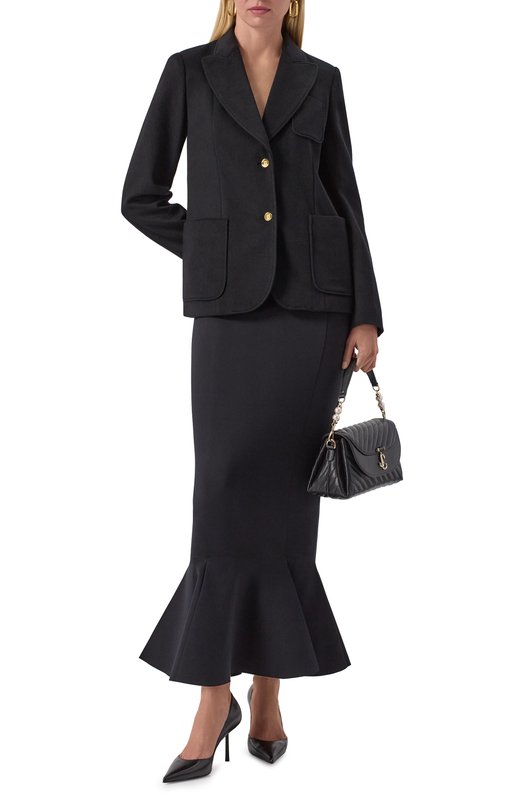 Кашемировый жакет Giambattista Valli 25FWPVCA6118/09CAS Чёрный  25FWPVCA6118/09CAS Фото 2