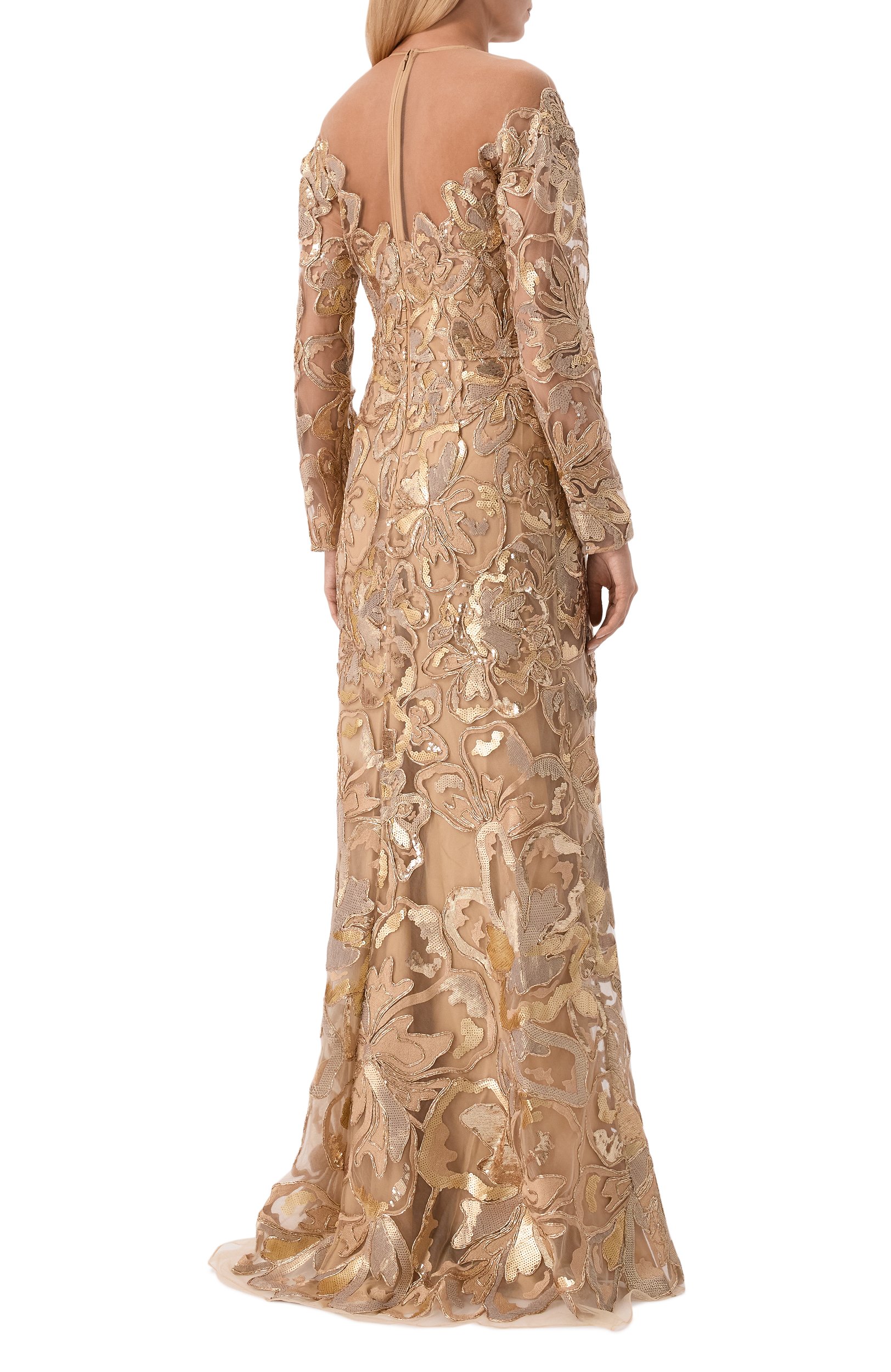 Платье с отделкой пайетками ELIE SAAB, арт. D1338NP26/YA071, фото 3