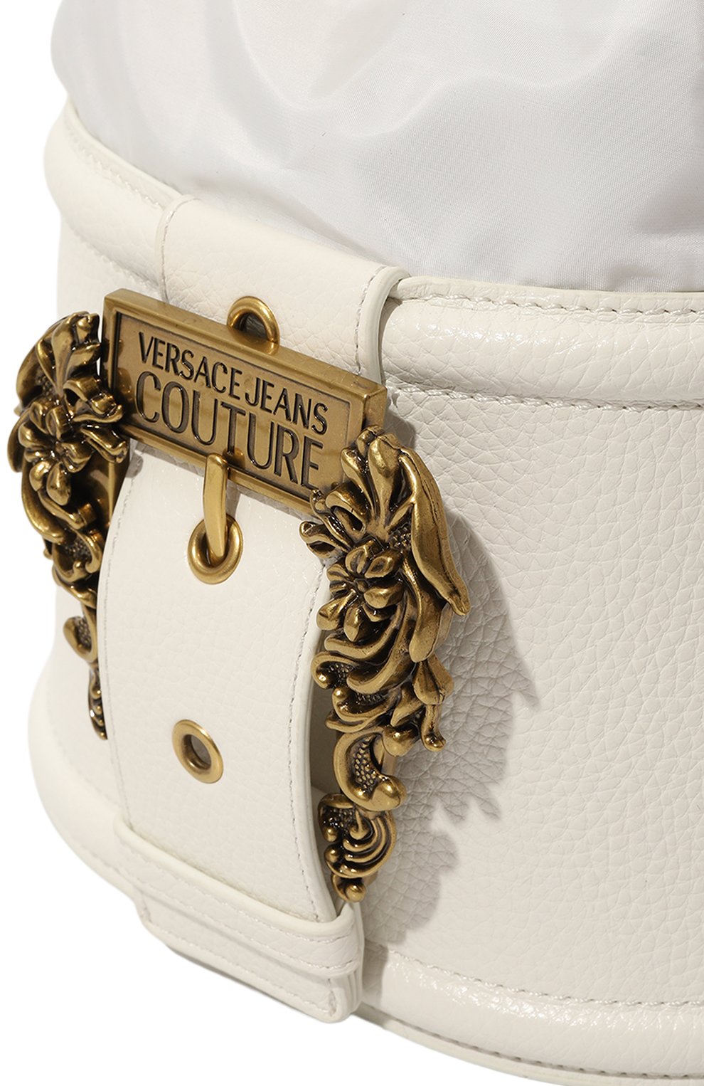 Сумка VERSACE JEANS COUTURE белого цвета по цене 22800 руб., арт. 75VA4BF3/ZS827, фото 3 Сумка VERSACE JEANS COUTURE, арт. 75VA4BF3/ZS827, фото 3