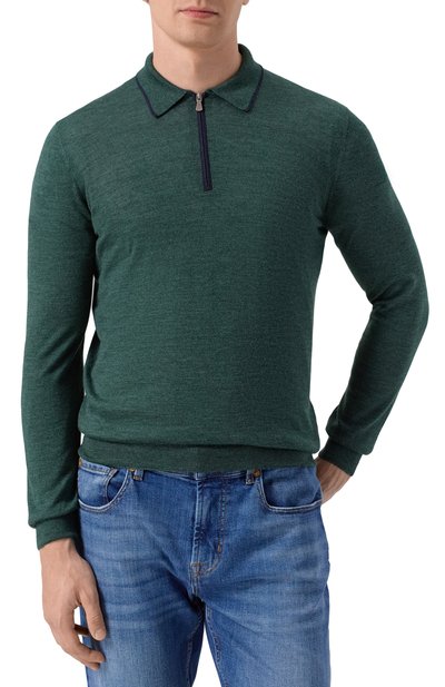 Поло из шерсти и шелка GRAN SASSO, арт. 57146/13125, фото 3