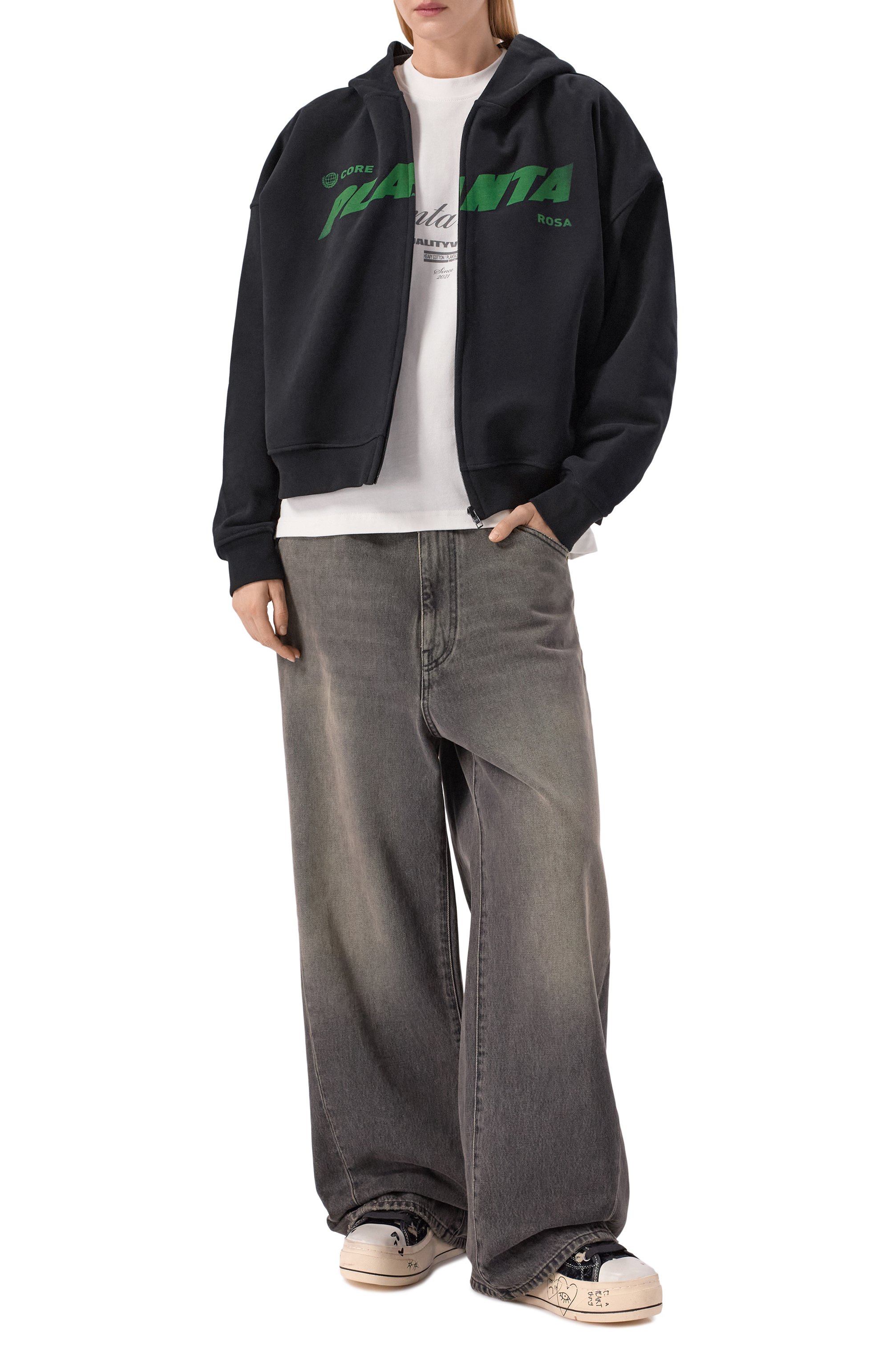 Хлопковая толстовка PLANTA ROSA, арт. PR/HZ/SATURN/470VELVET, фото 3