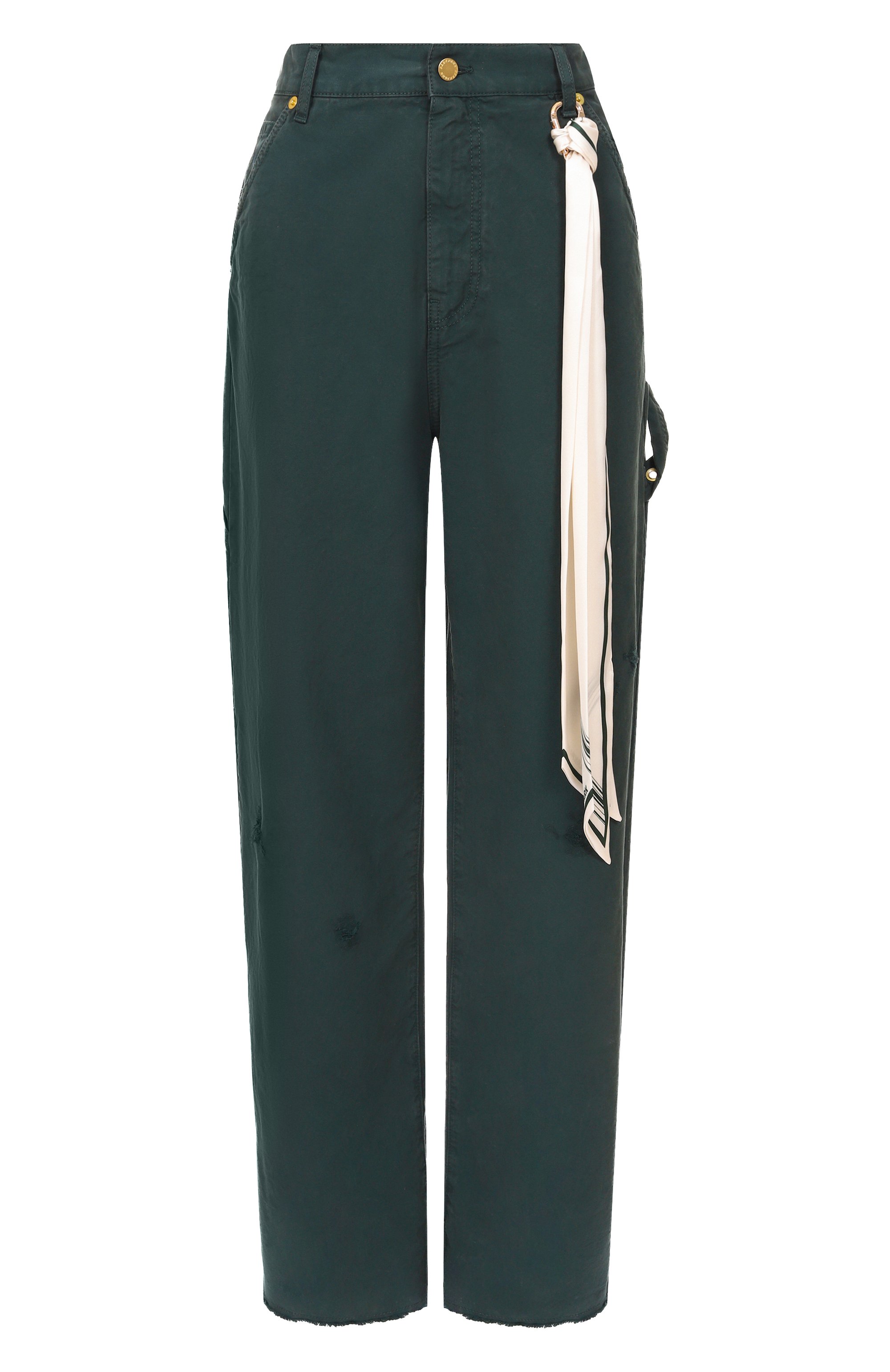 Хлопковые брюки DARKPARK, арт. WTR58 FAP05/LISA-SILK SCARF AD0RNED L00SE FIT CARP, фото 1