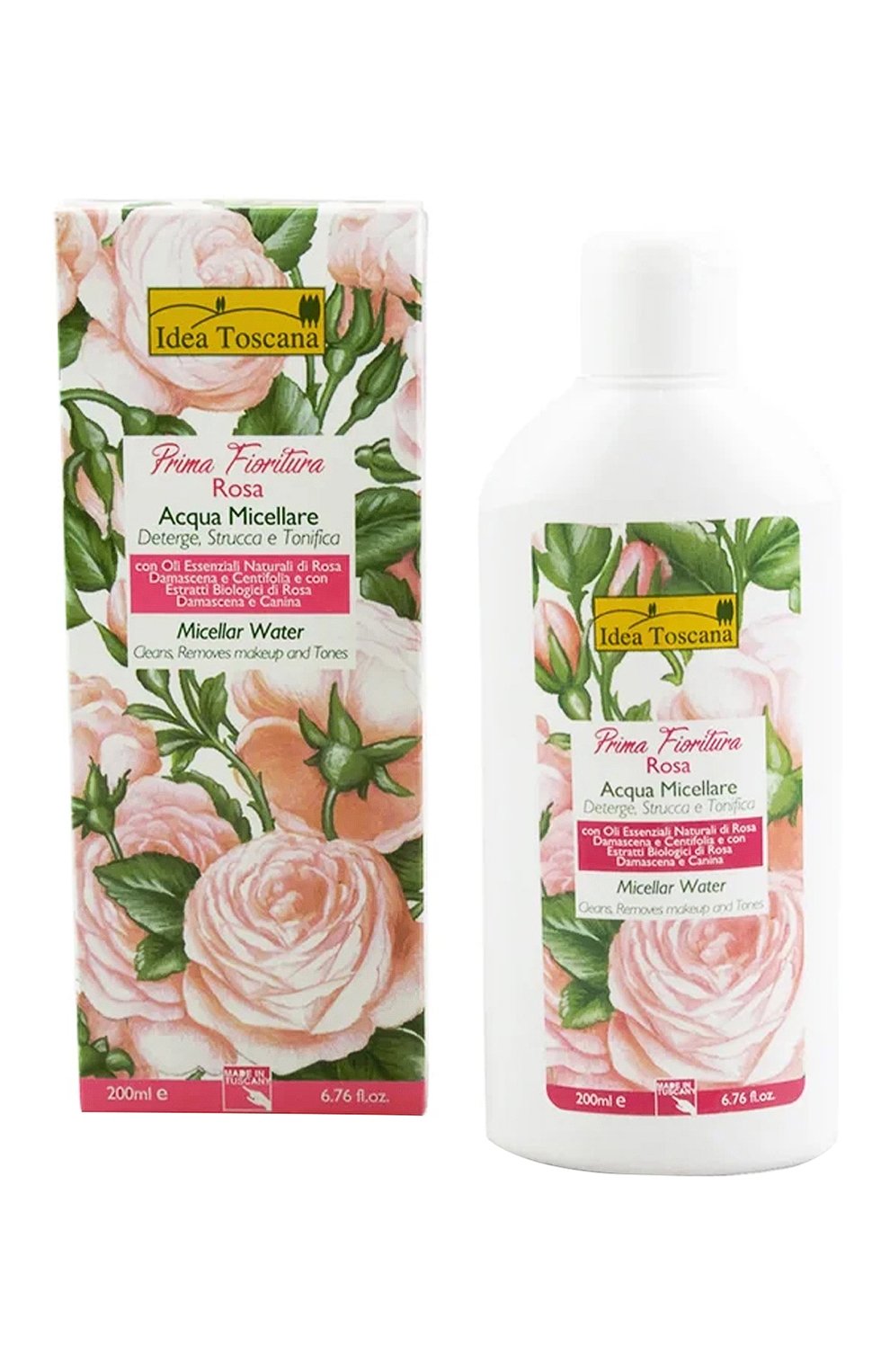 Мицеллярная вода prima fioritura на основе экстракта лепестков розы (200ml) IDEA TOSCANA, арт. 430144, фото 1