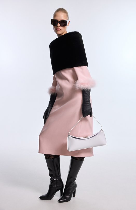 Платье из шерсти и шелка Valentino 8B3VAJJ0/1CF Розовый  8B3VAJJ0/1CF Фото 5