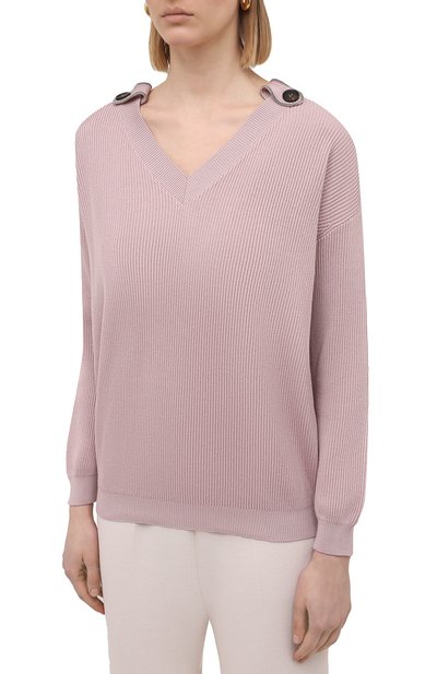 Хлопковый свитер BRUNELLO CUCINELLI, арт. M19198302, фото 3