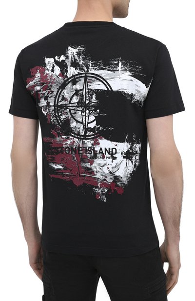 Хлопковая футболка STONE ISLAND, арт. 73152NS81, фото 4