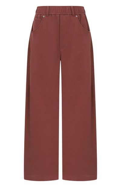 Женские хлопковые брюки BRUNELLO CUCINELLI, арт. MN05NHF499