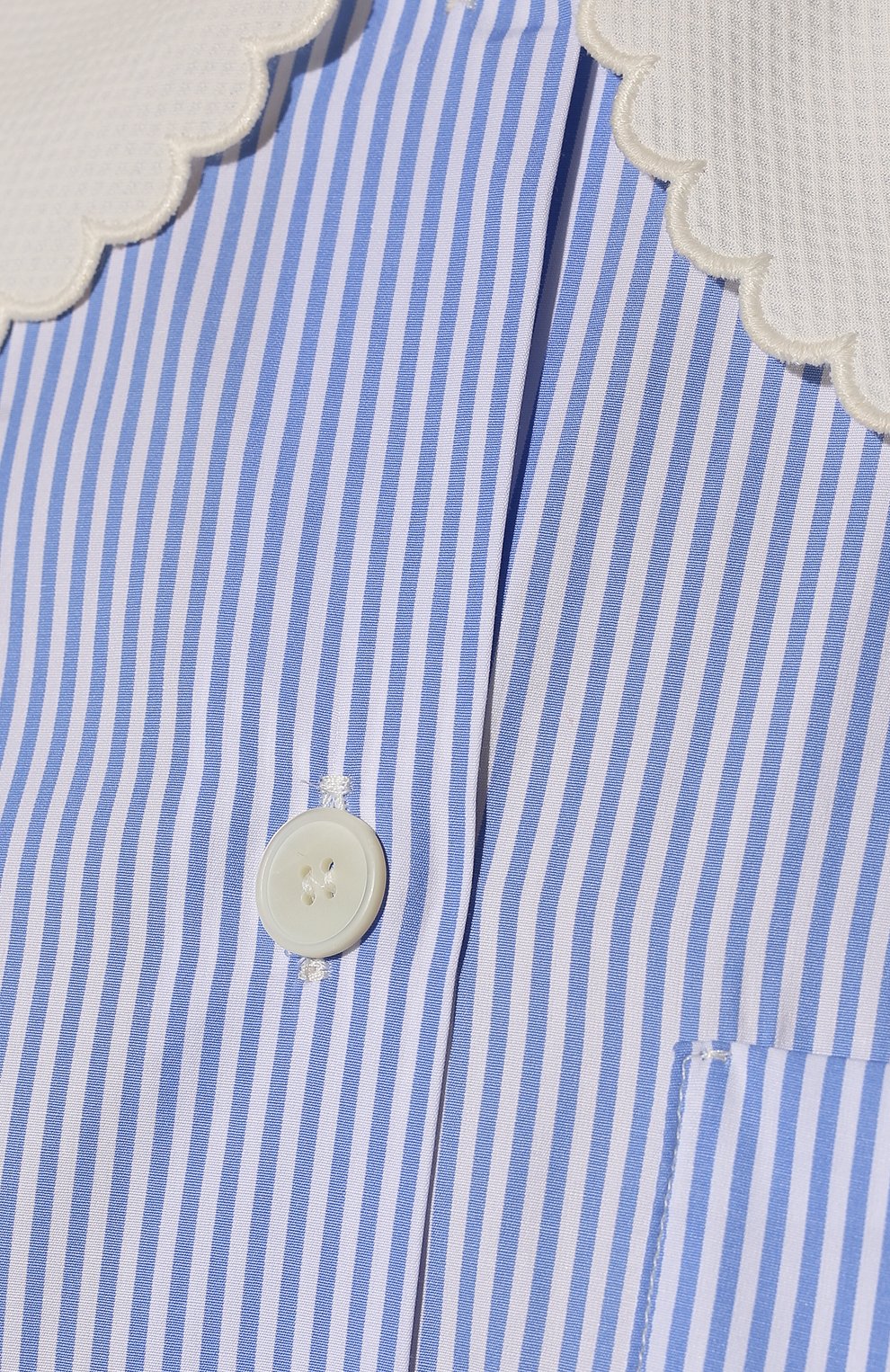 Хлопковая блузка MIU MIU, арт. MK1539-Z58-F0076, фото 5