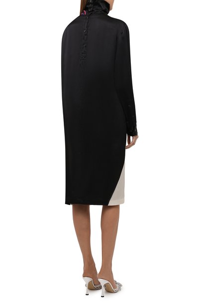 Шелковое платье DRIES VAN NOTEN разноцветного цвета по цене 85600 руб., арт. 212-011079-3079, фото 4 Шелковое платье DRIES VAN NOTEN, арт. 212-011079-3079, фото 4