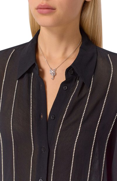 Колье swan SWAROVSKI серебряного цвета по цене 24500 руб., арт. 5723387, фото 2 Колье swan SWAROVSKI, арт. 5723387, фото 2