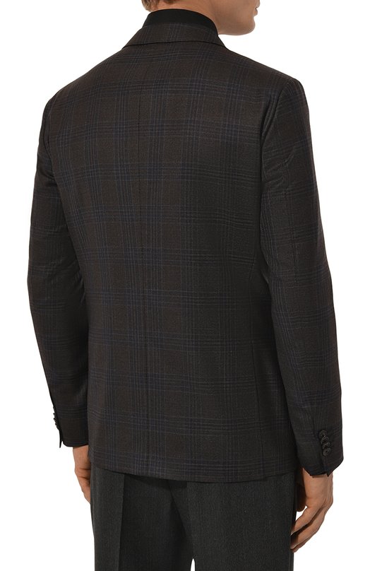 Шерстяной пиджак Corneliani 946002-9416277 Коричневый  946002-9416277 Фото 6
