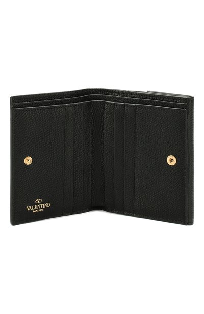 Кожаное портмоне VALENTINO черного цвета по цене 72500 руб., арт. SW0P0S92/RQR, фото 3 Кожаное портмоне VALENTINO, арт. SW0P0S92/RQR, фото 3