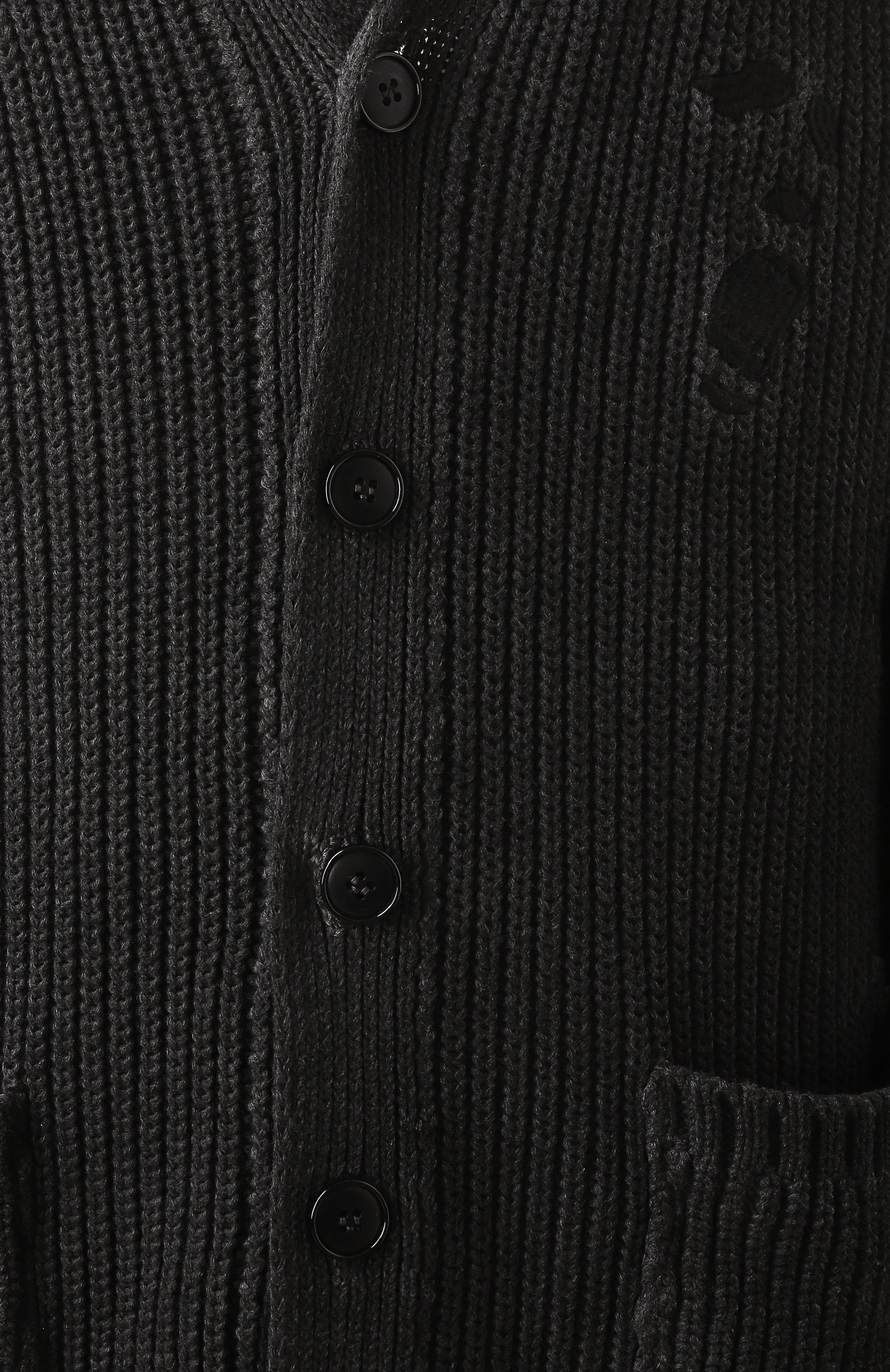 Хлопковый кардиган AN OTHER DATE черного цвета по цене 41950 руб., арт. S25MA0DCA198, фото 6 Хлопковый кардиган AN OTHER DATE, арт. S25MA0DCA198, фото 6