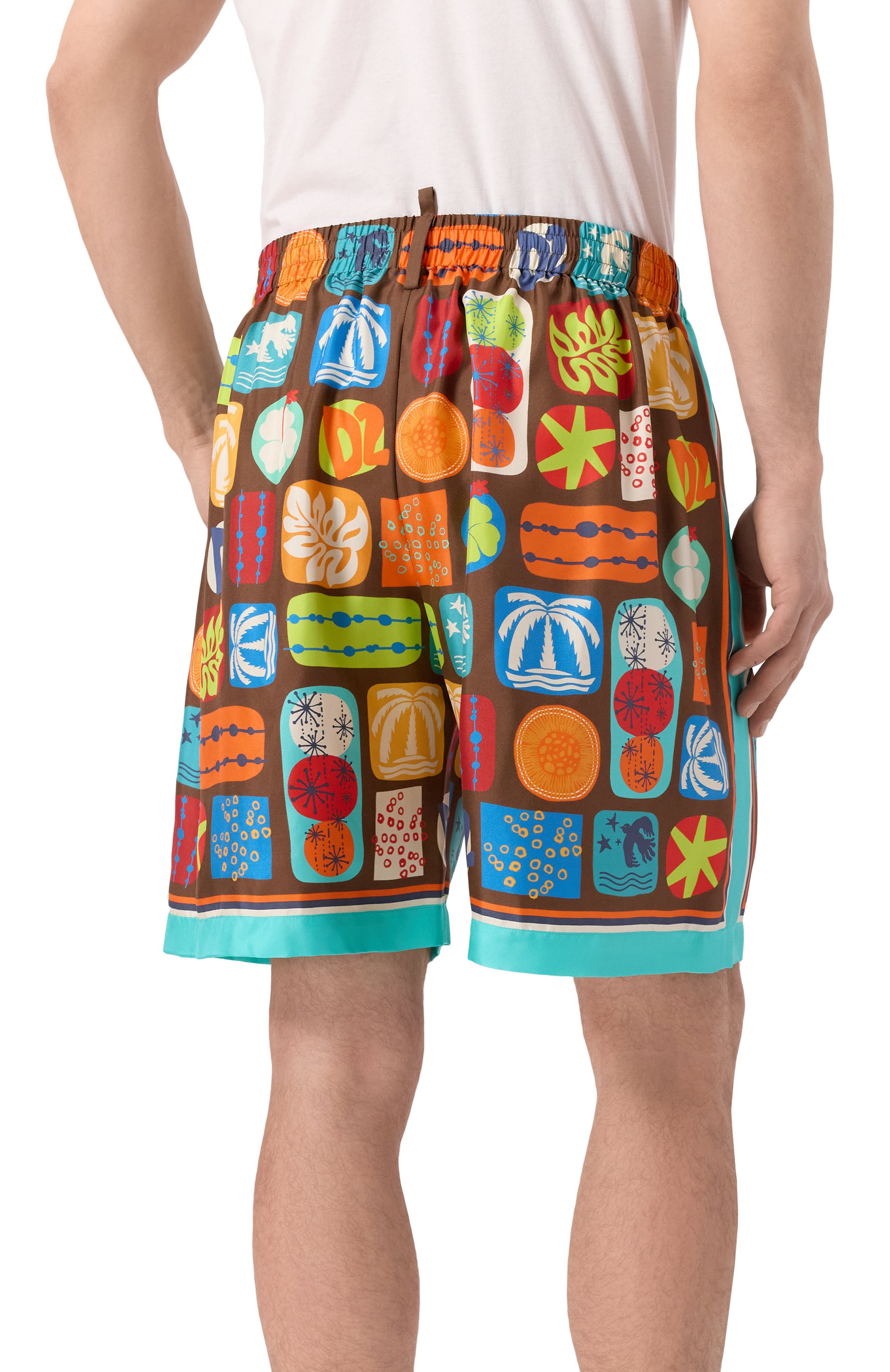 Шелковые шорты DSQUARED2, арт. S78MU0059/D35293, фото 4