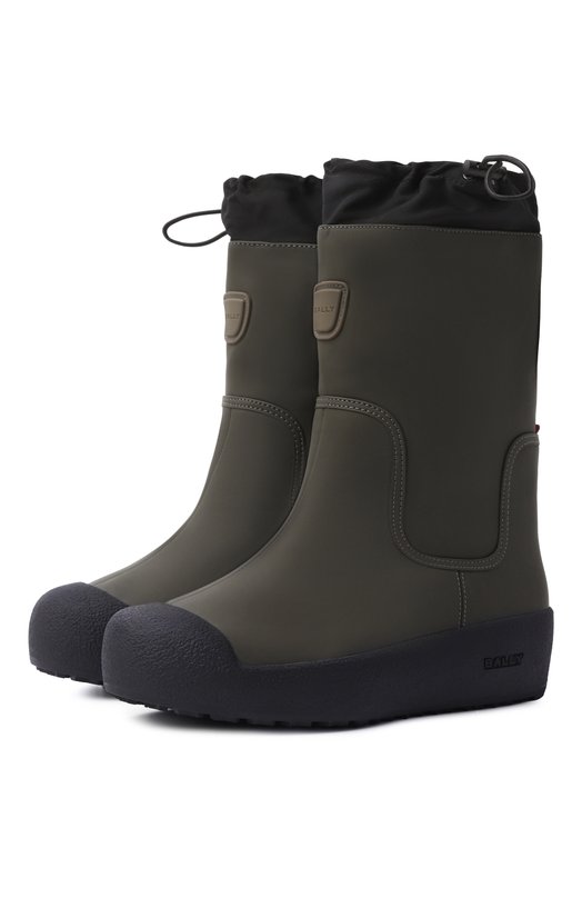 Комбинированные сапоги Bally WB004T/VT155 Хаки WB004T/VT155