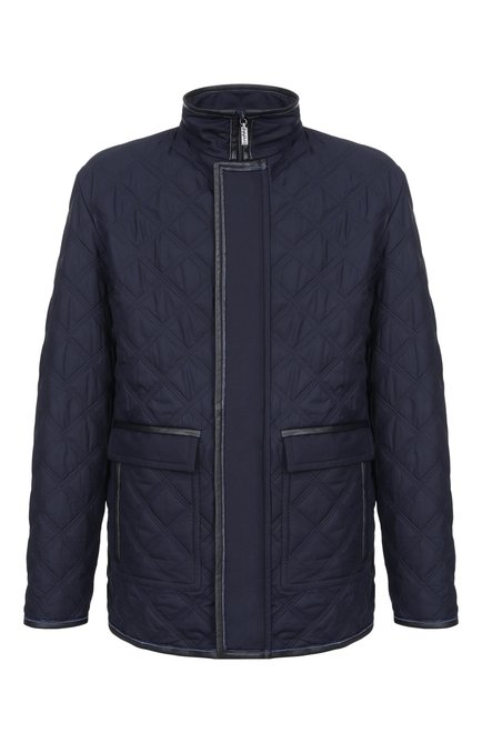 Мужская шелковая куртка с кожаной отделкой ZILLI, арт. ASTA01M0628VCQ000_001