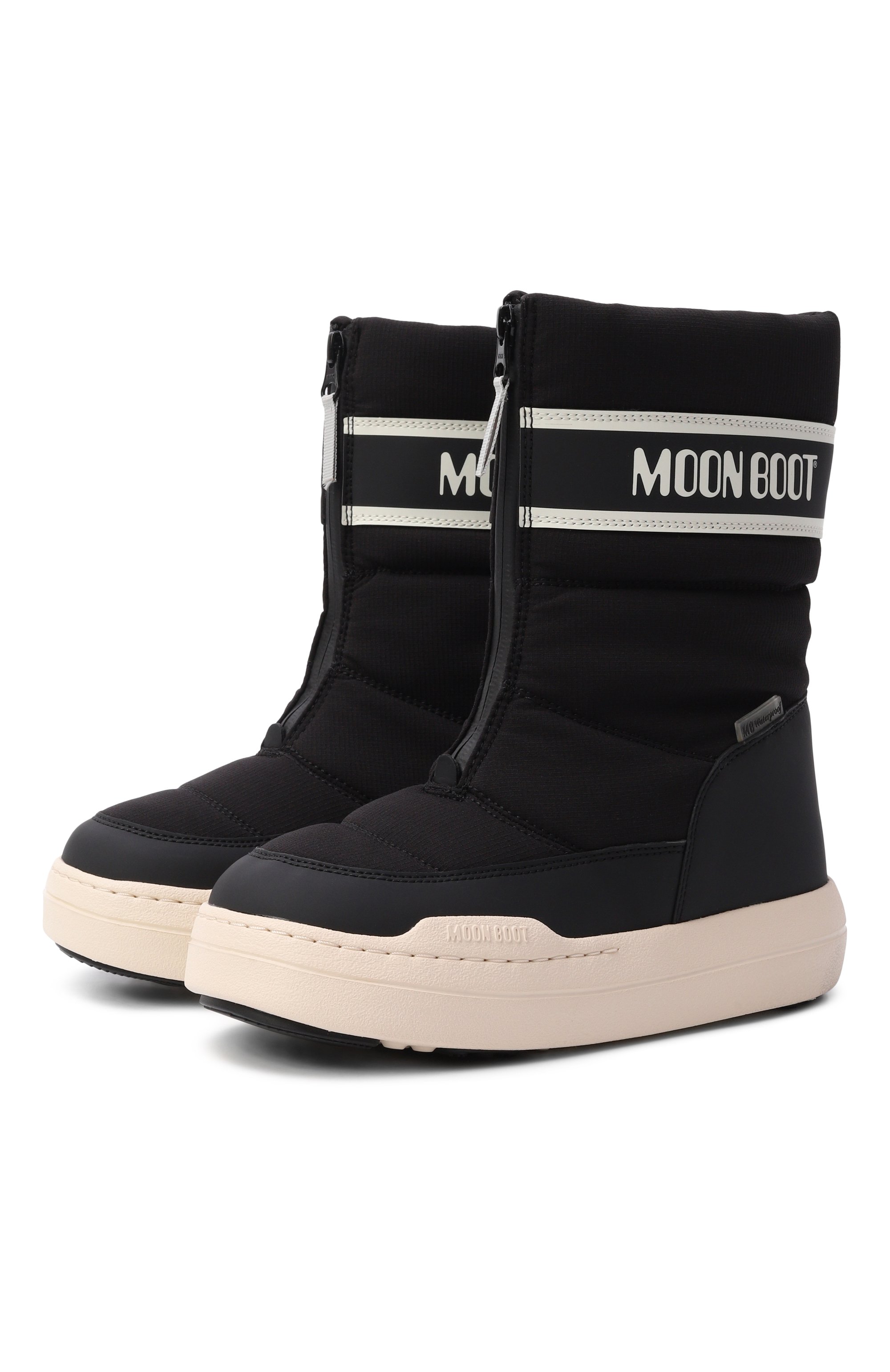 Утепленные сапоги MOON BOOT черного цвета по цене 17550 руб., арт. 80D3440080_001, фото 1 Утепленные сапоги MOON BOOT, арт. 80D3440080_001, фото 1