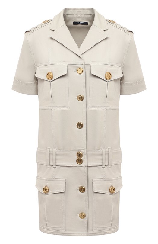 Хлопковое платье Balmain