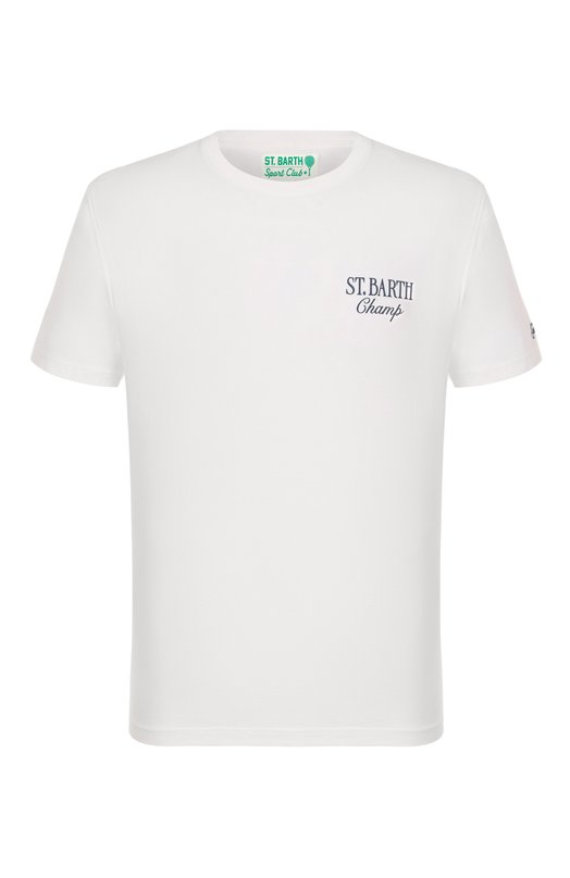 Хлопковая футболка MC2 Saint Barth STBM TSHIRT MAN/02250H Белый STBM TSHIRT MAN/02250H