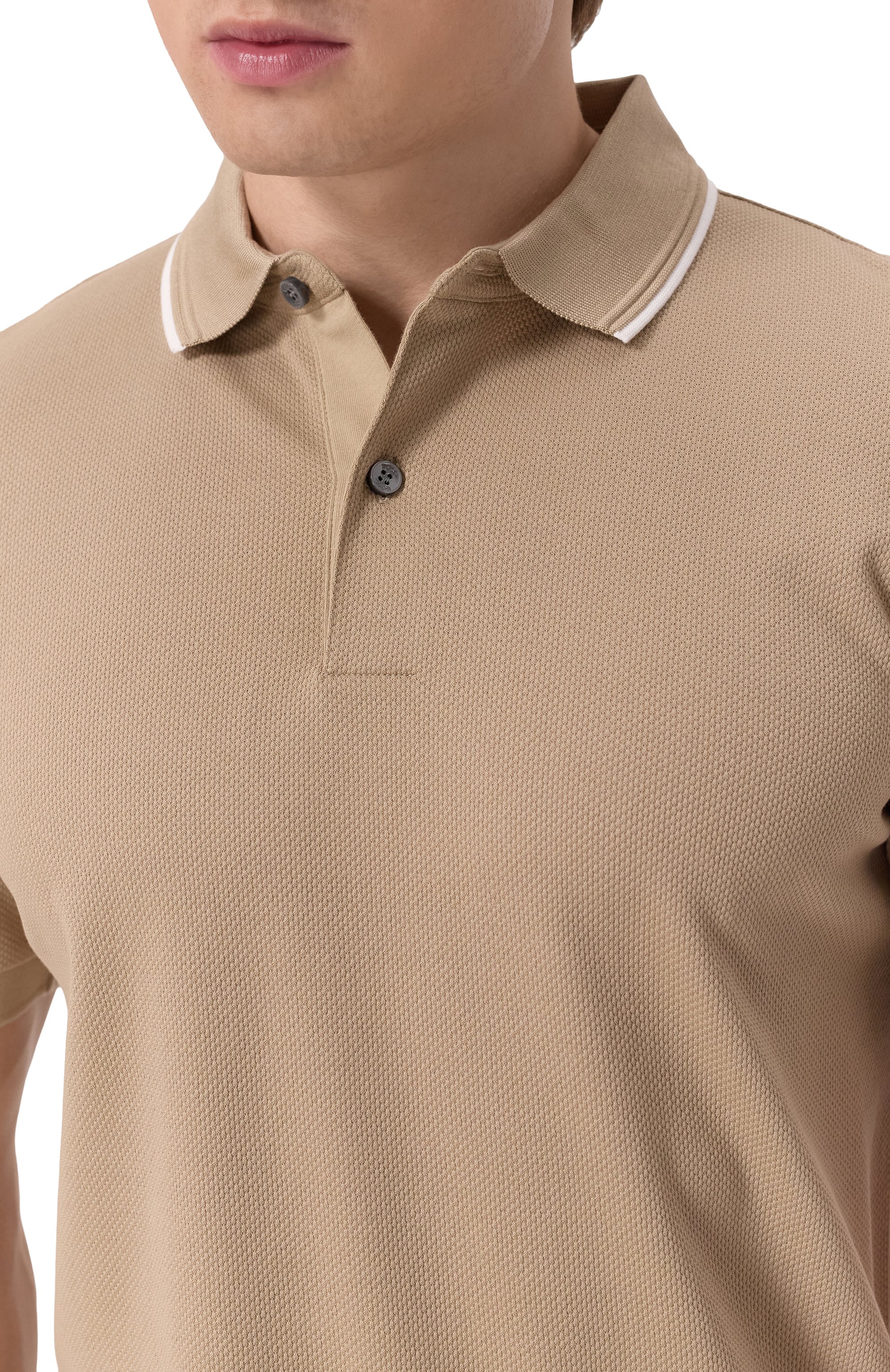 Хлопковое поло BOSS, арт. 50527650, фото 5