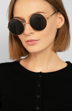 Женские солнцезащитные очки MYKITA черного цвета, арт. IRIS/167 | Фото 2 (Материал внутренний: Не назначено; Региональные ограничения белый список (Axapta Mercury): Не проставлено, RU; Нос: Не проставлено; Тип очков: С/з; Оптика Гендер: оптика-женское; Очки форма: Круглые)