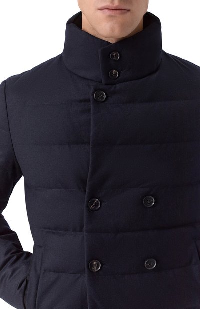 Пуховая куртка из шерсти и кашемира DUNO, арт. GREY/LEVIC0, фото 5