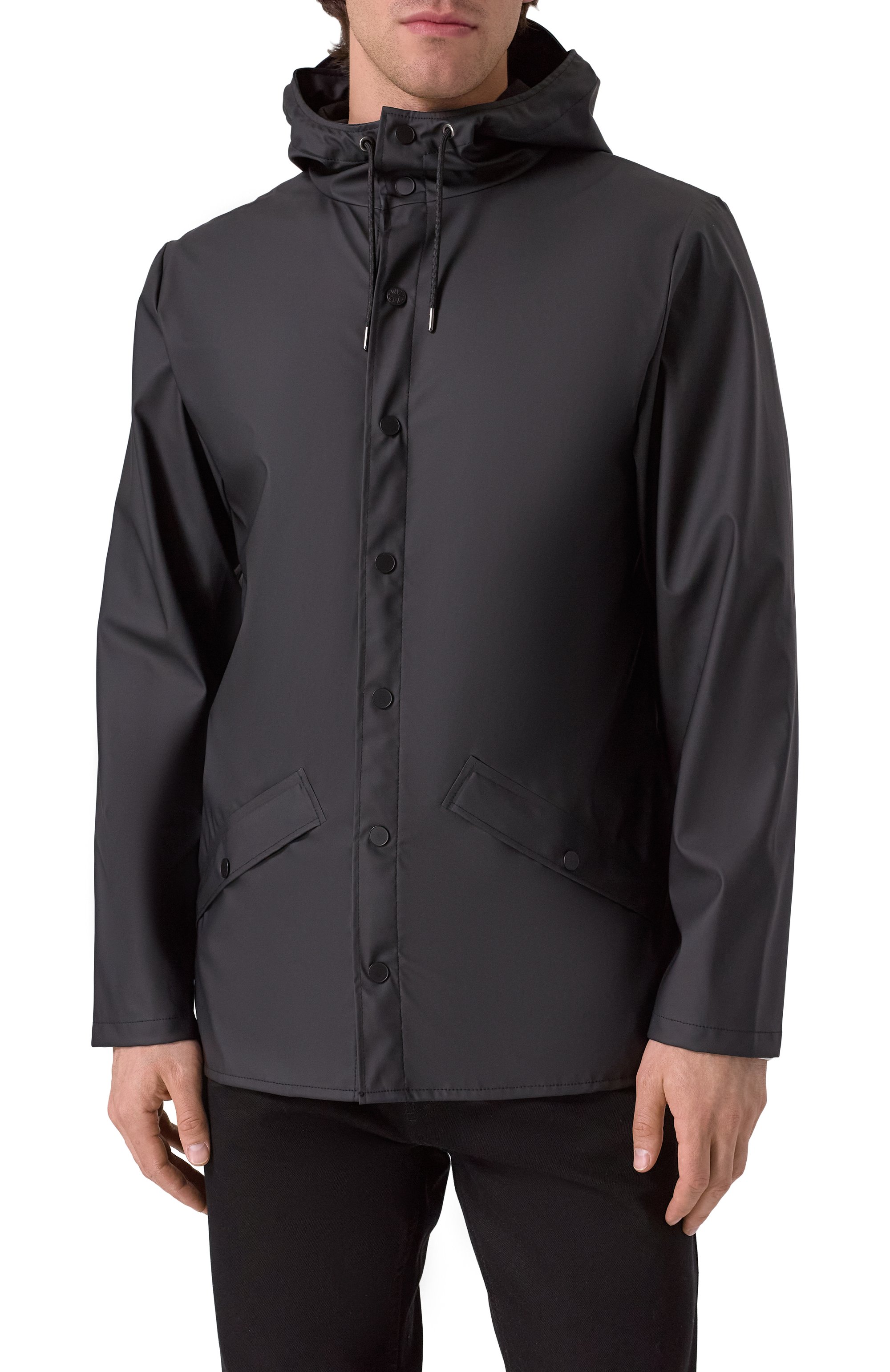 Плащ RAINS черного цвета по цене 11950 руб., арт. RA12010, фото 3 Плащ RAINS, арт. RA12010, фото 3