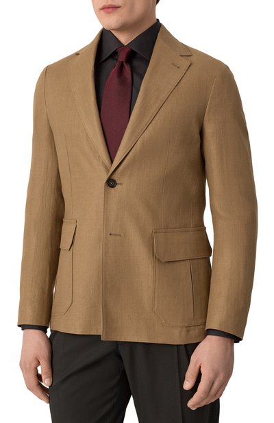 Льняной пиджак CORNELIANI, арт. 25X591-2514108, фото 4