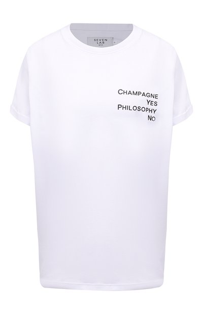 Женская хлопковая футболка SEVEN LAB, арт. T20-CYPN-P019 white