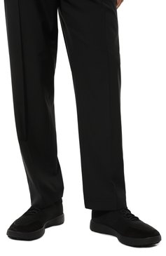 Мужские текстильные кроссовки KITON черного цвета, арт. USSA165N0093903 | Фото 3 (Драгоценные камни: Проставлено; Материал внутренний: Натуральная кожа, Текстиль; Материал сплава: Проставлено; Материал внешний: Текстиль; Подошва: Массивная; Стили: Классический; Материал утеплителя: Без утеплителя; Кросс-КТ: Низкие)