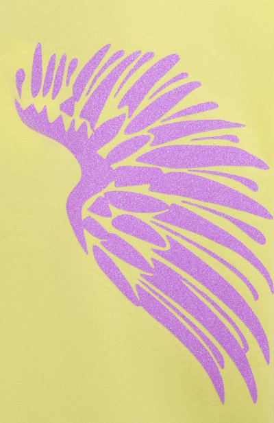 Хлопковая футболка SEVEN LAB, арт. T20-WINGS G-yellow, фото 5