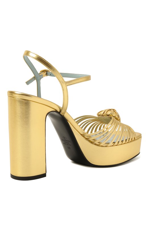 Кожаные босоножки Sandal Royal 115 Valentino 7W2S0LY2/RUR Золотой  7W2S0LY2/RUR Фото 5
