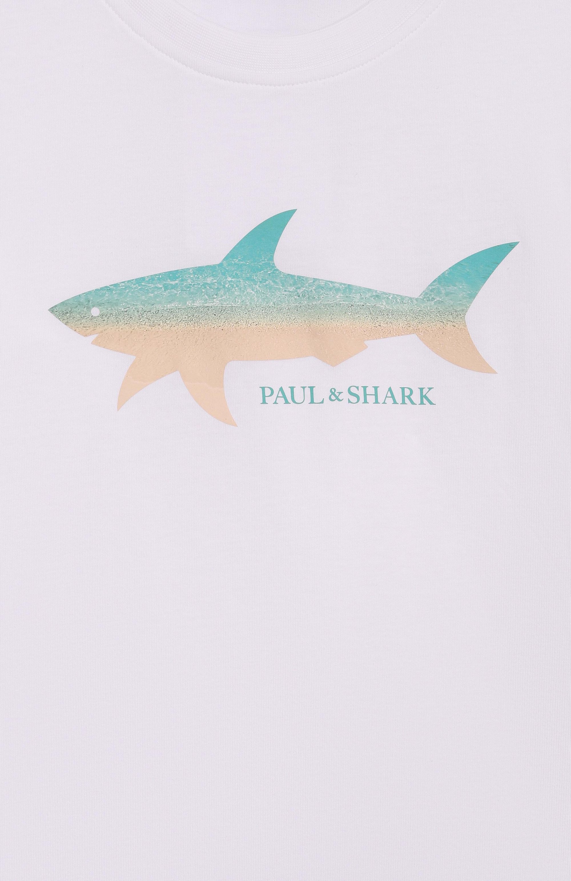 Хлопковая футболка PAUL & SHARK JUNIOR, арт. WUM00H/LAA53/6A-8A, фото 3