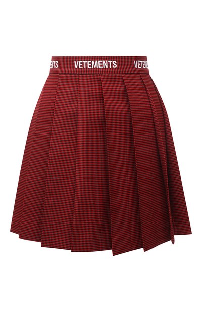 Женская шерстяная юбка VETEMENTS, арт. WE52SK240R 1207/RED PEPITA