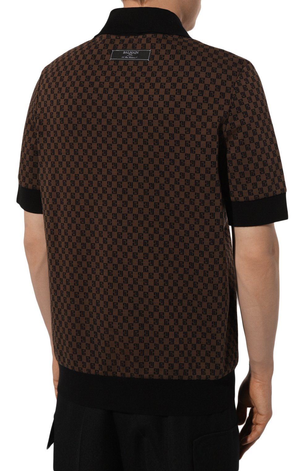 Хлопковое поло BALMAIN, арт. BH0GB070/JH18, фото 4