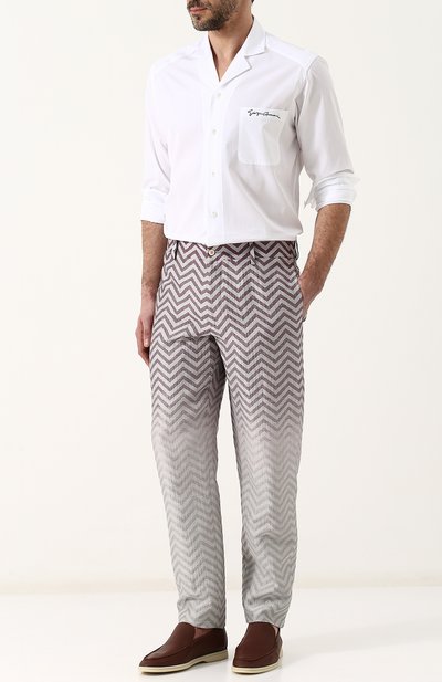 Хлопковая рубашка с отложным воротником GIORGIO ARMANI, арт. WSCVTT/WS27C, фото 2