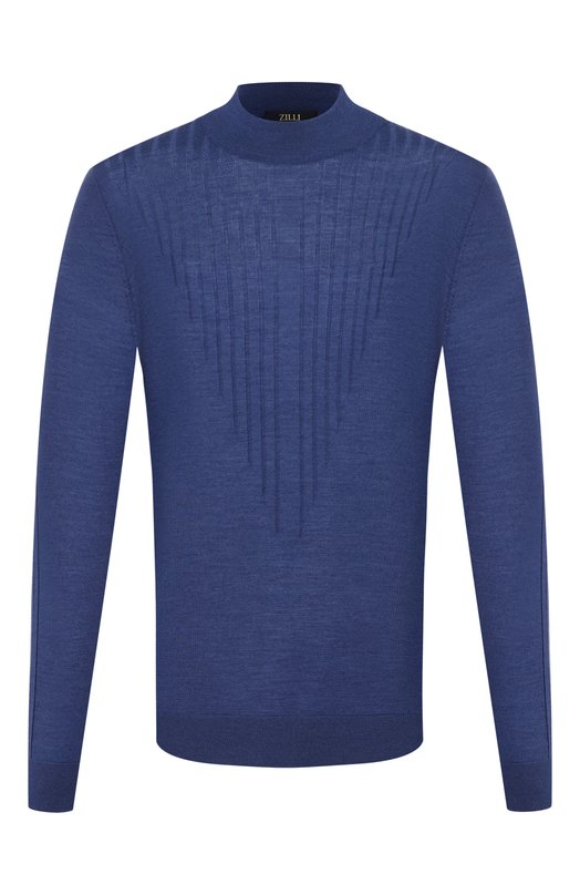Водолазка из шерсти и шелка Zilli KMN001M0230VZRD00_001 Синий KMN001M0230VZRD00_001